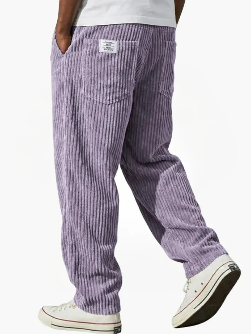 Men’s Relaxed Corduroy Trousers Drawstring Everyday Fit