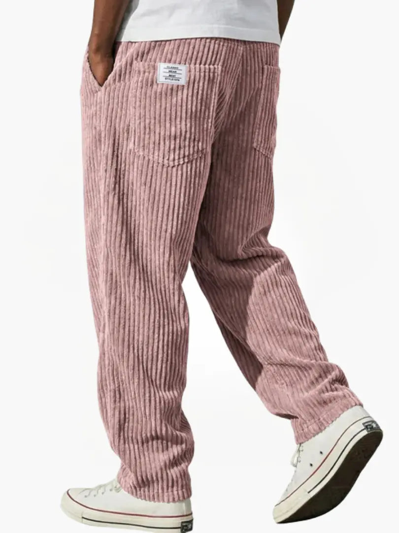 Men’s Relaxed Corduroy Trousers Drawstring Everyday Fit