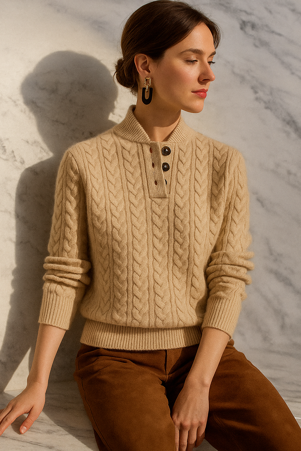 Arden Button-Up Sweater