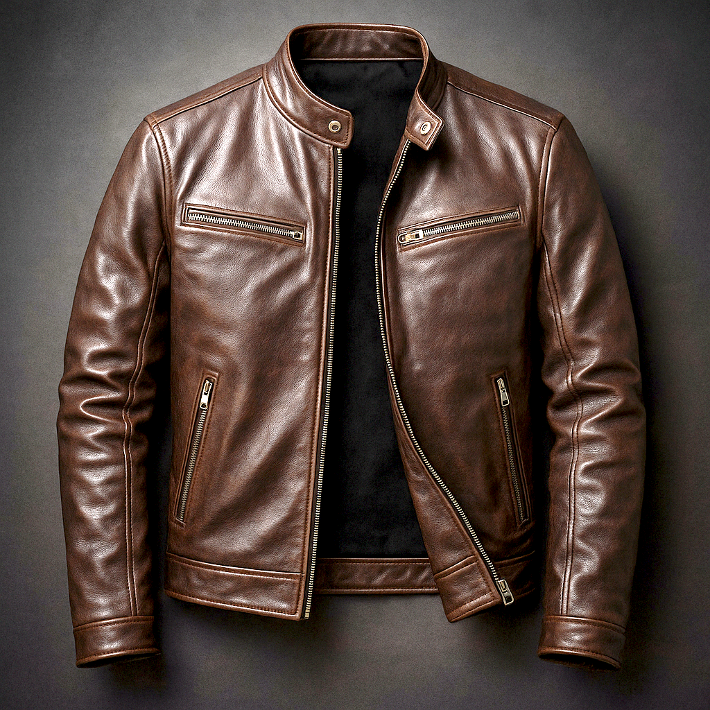 Vintage Leather Jacket for Men – Timeless Style, Premium Craftsmanship, and All-Day Comfort