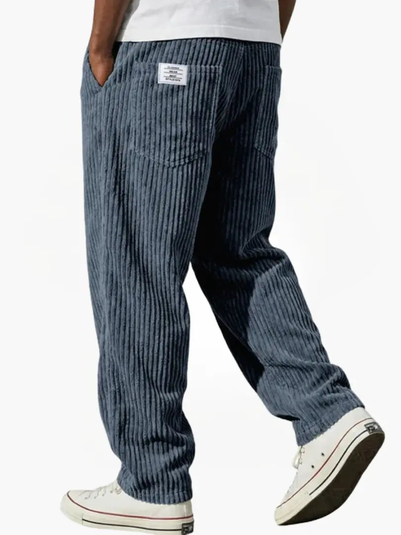 Men’s Relaxed Corduroy Trousers Drawstring Everyday Fit