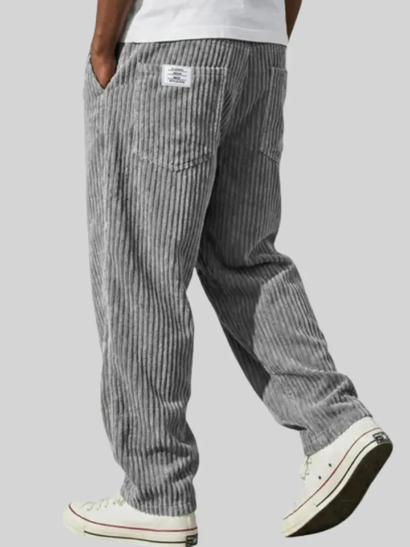 Men’s Relaxed Corduroy Trousers Drawstring Everyday Fit