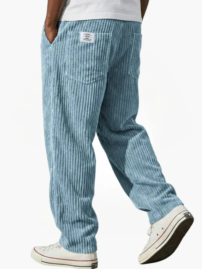 Men’s Relaxed Corduroy Trousers Drawstring Everyday Fit