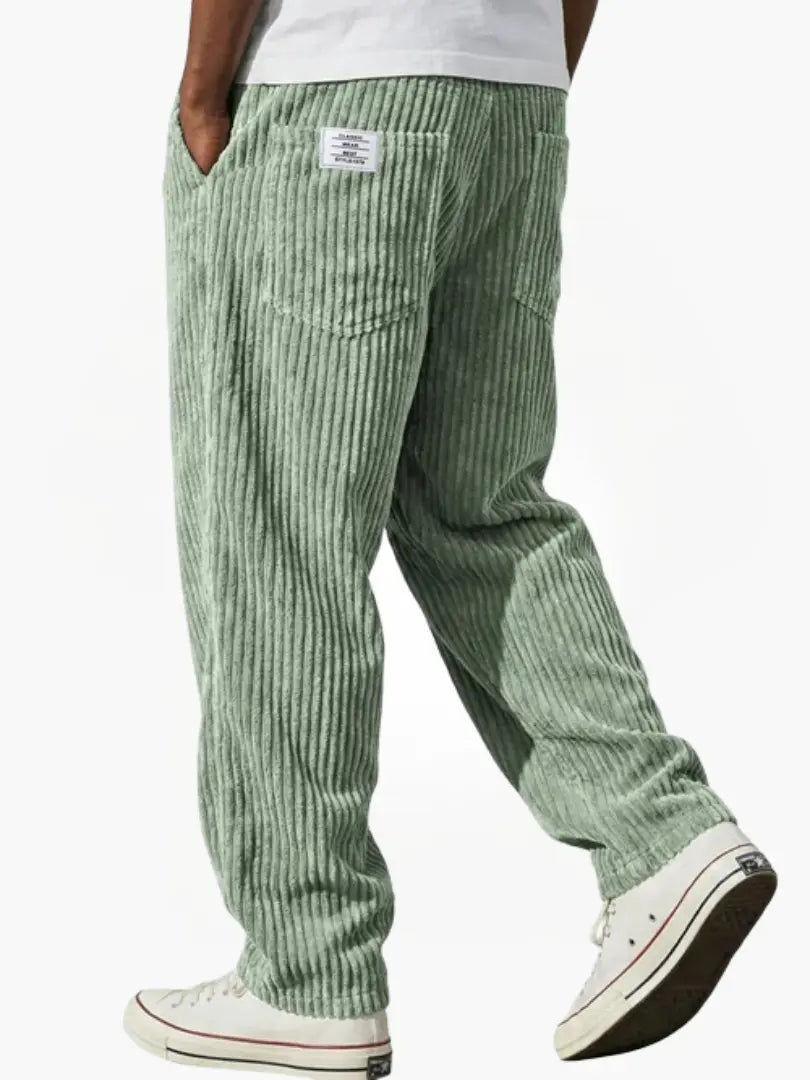 Men’s Relaxed Corduroy Trousers Drawstring Everyday Fit