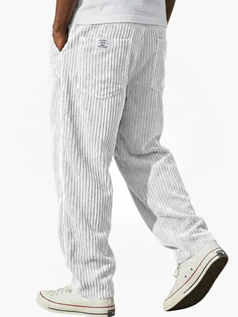 Men’s Relaxed Corduroy Trousers Drawstring Everyday Fit