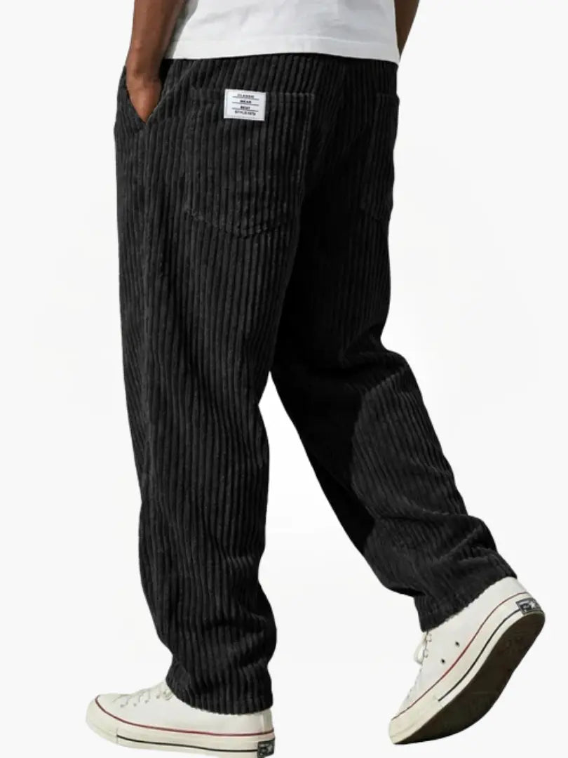 Men’s Relaxed Corduroy Trousers Drawstring Everyday Fit