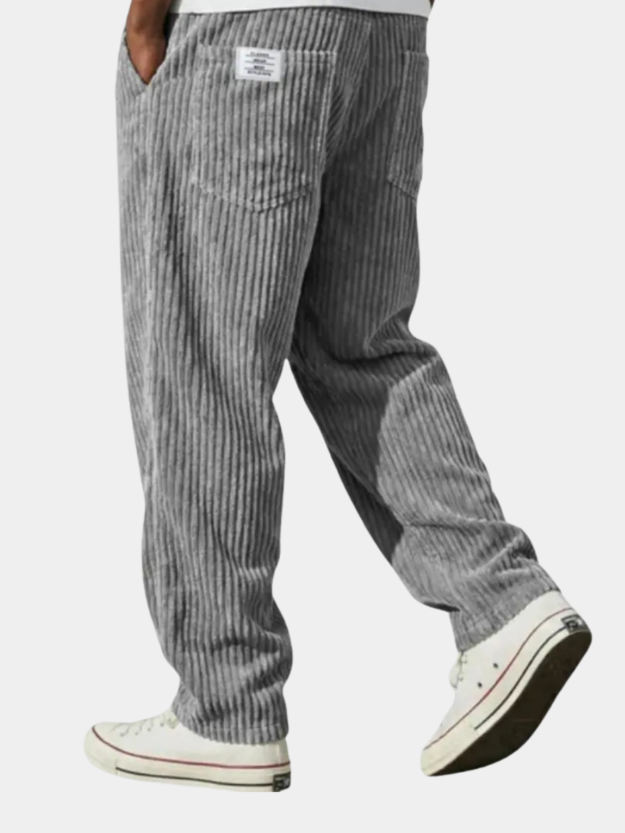 Men’s Relaxed Corduroy Trousers Drawstring Everyday Fit