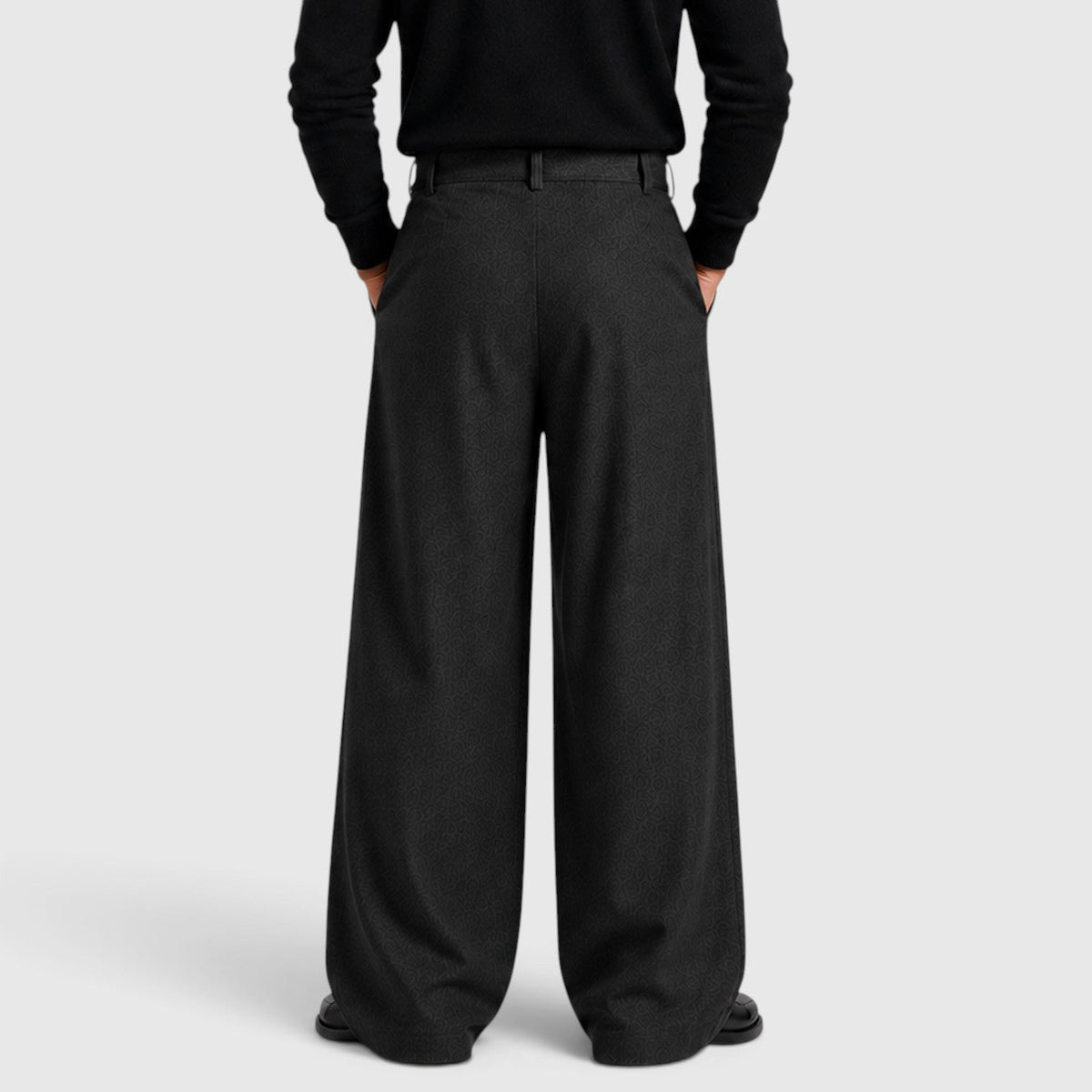 Men's Trousers Straight Leg Pleated Tailored