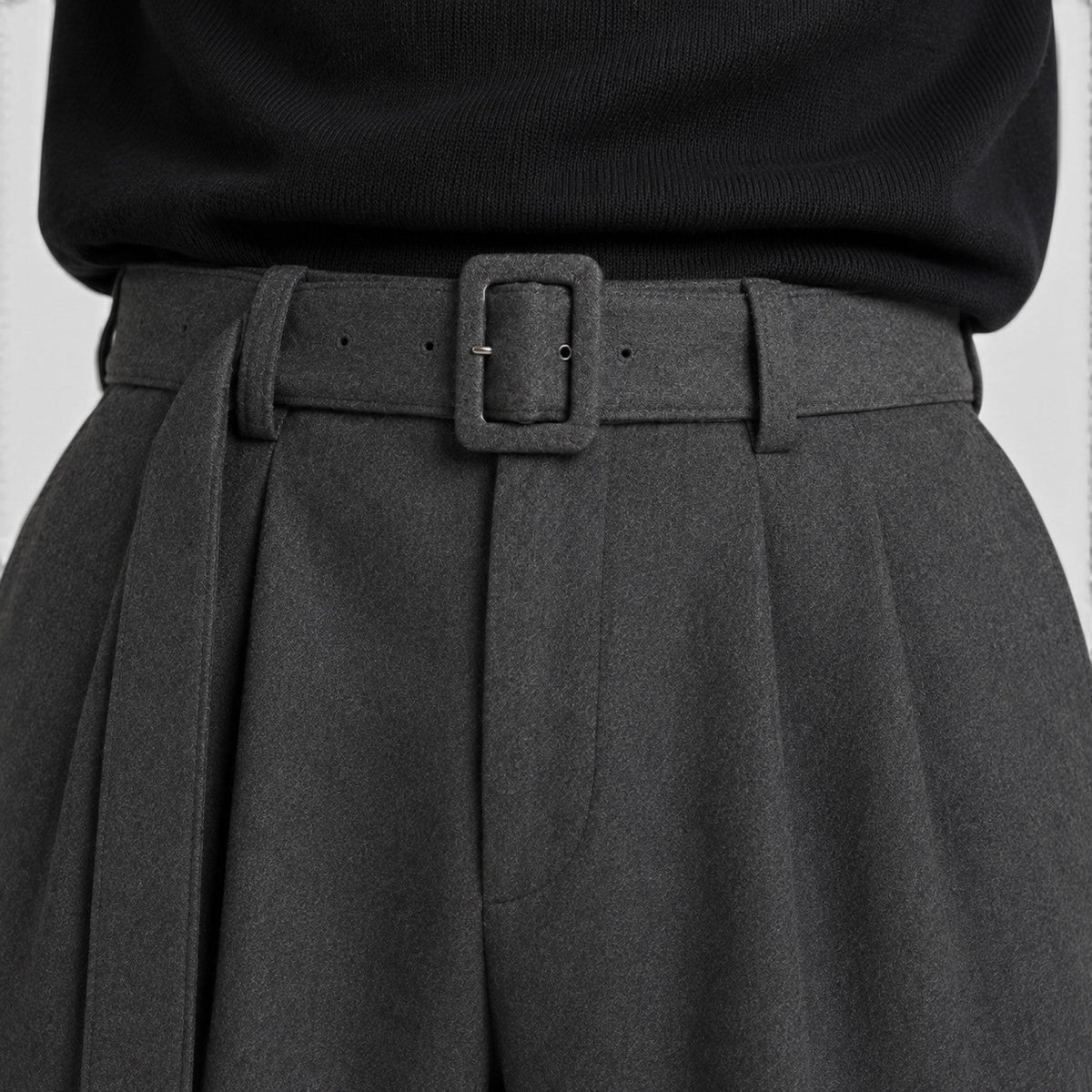 Men's Trousers Straight Leg Pleated Tailored
